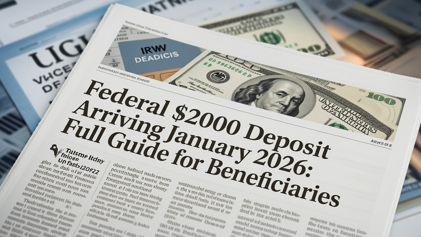 Federal $2000 Deposit Arriving January 2026