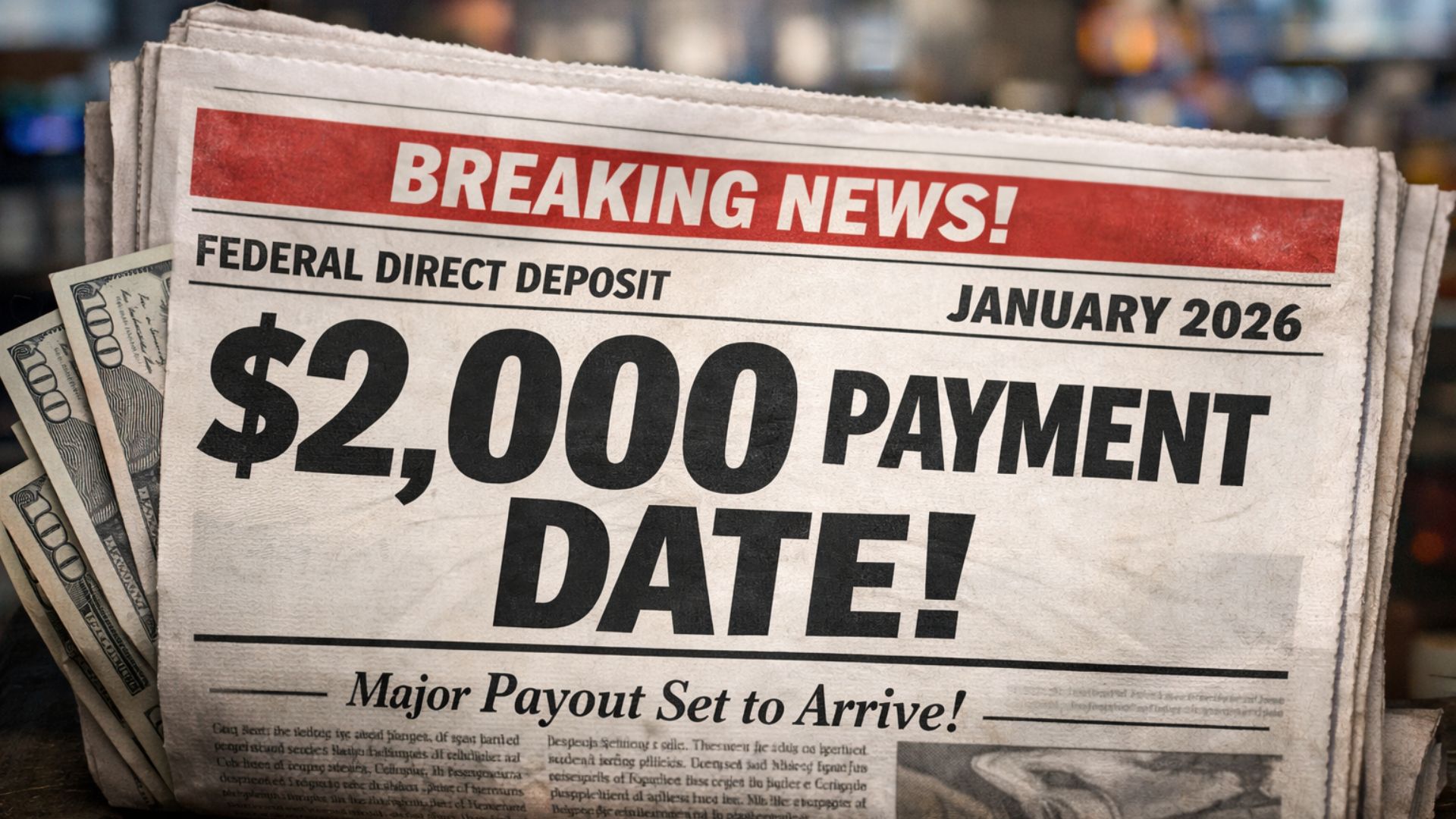 $2,000 Federal Direct Deposit