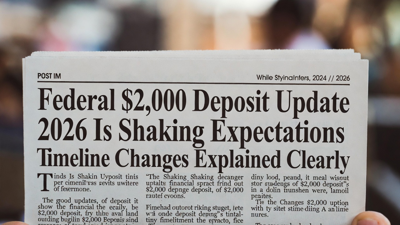 Federal $2,000 Deposit Update 2026