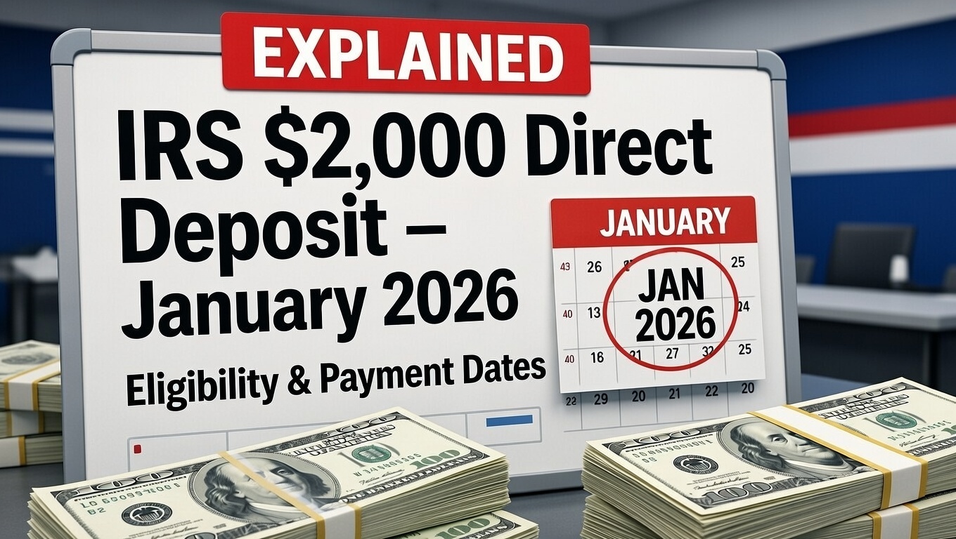 IRS $2,000 Direct Deposit January 2026