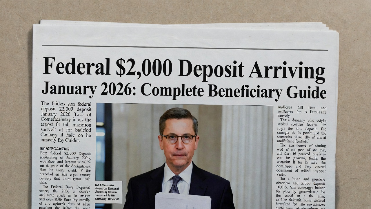 Federal $2,000 Deposit Arriving January 2026