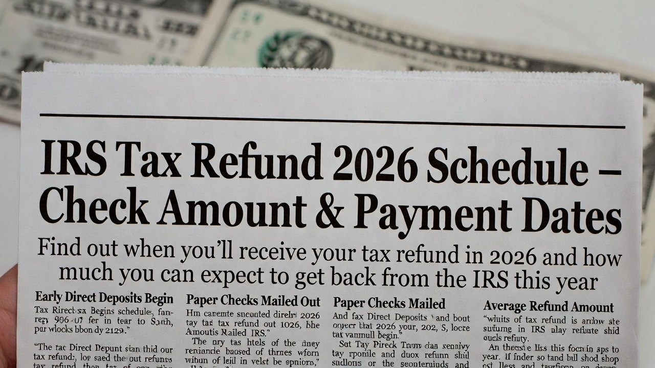 IRS Tax Refund 2026 Schedule