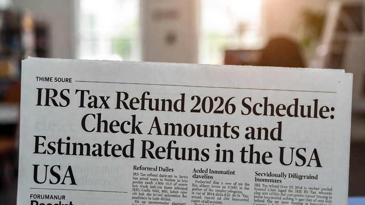 IRS Tax Refund 2026 Schedule
