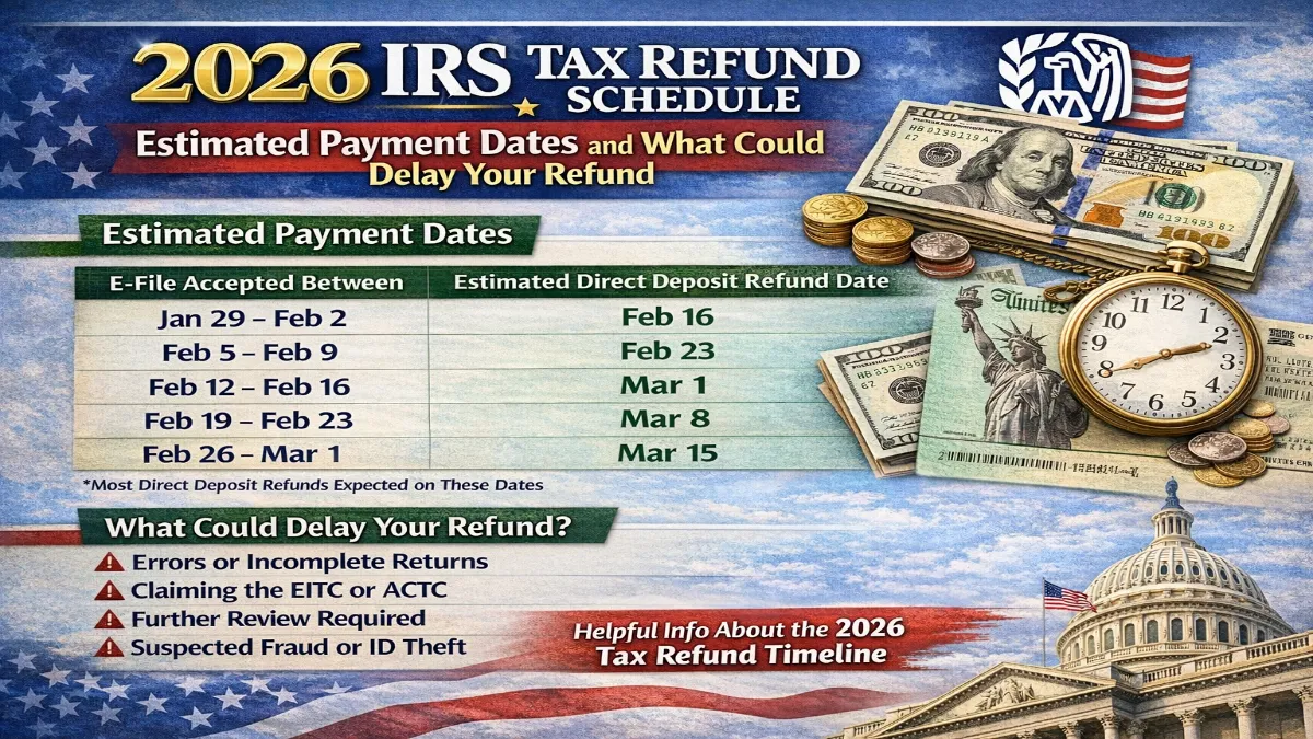2026 IRS Tax Refund Schedule
